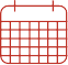 Line icon of a calendar.