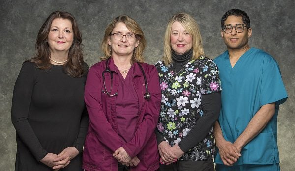 Left to right: Judy Quinn, Marnie Williams, Amy Mundweiler and Usman KhanNot pictured: Marcel Cerny and Denise Delollo