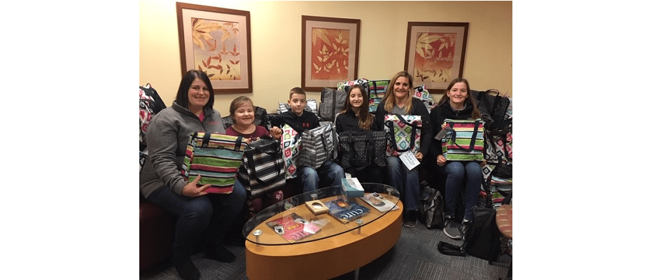 Bags Donated to Cancer Patients