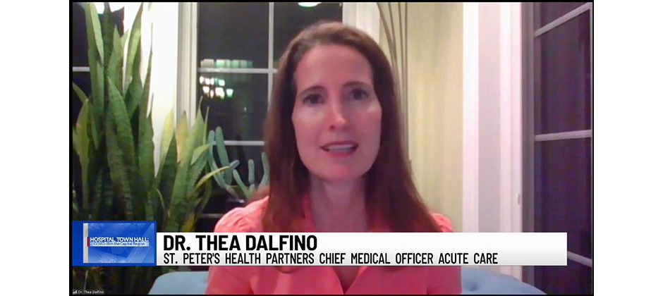 Dr. Thea Dalfino at WTEN Town Hall