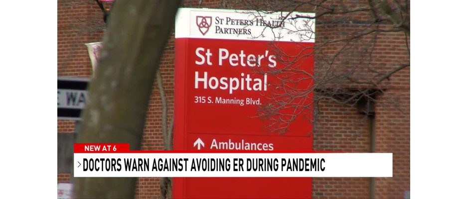 WRGB: Emergency Room Visits Down Because People Afraid to Get Care