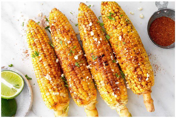 spiced grilled corn - Credit - Simply Recipes_Sharee Hill