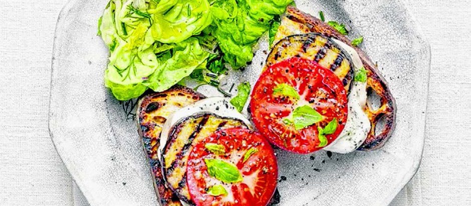 eggplant rounds on the grill