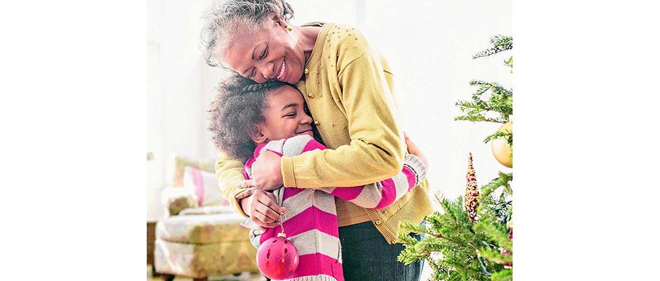 Prevent holiday falls - grandmother hugging granddaughter - SPHP news