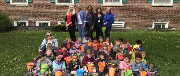 Children Plant Pinwheels for Prevention