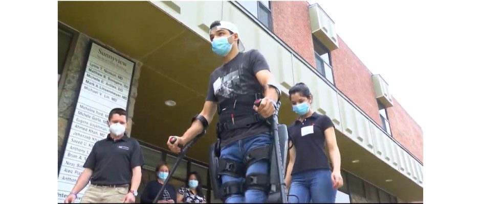 WTEN: New Technology Helps Paralyzed Man Walk Again